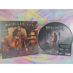 Lot of 2 Megadeth Records (New): Countdown to Extinction, The Sick The Dying...